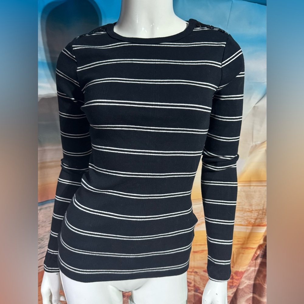 Frame Cotton Striped Top